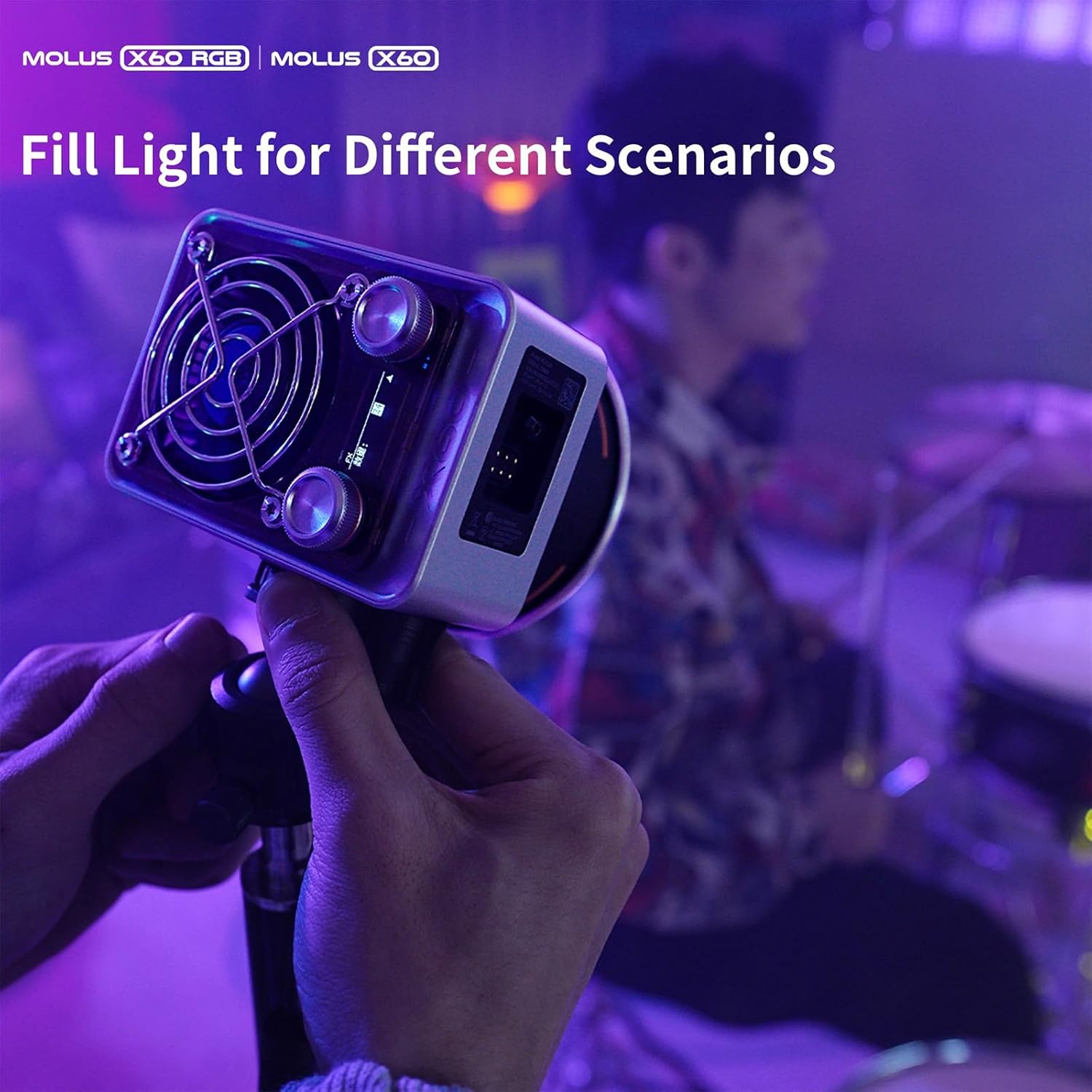 Zhiyun X60 Pro Led Video Light 60W Photography Light with Bluetooth for Studio Video Shooting
