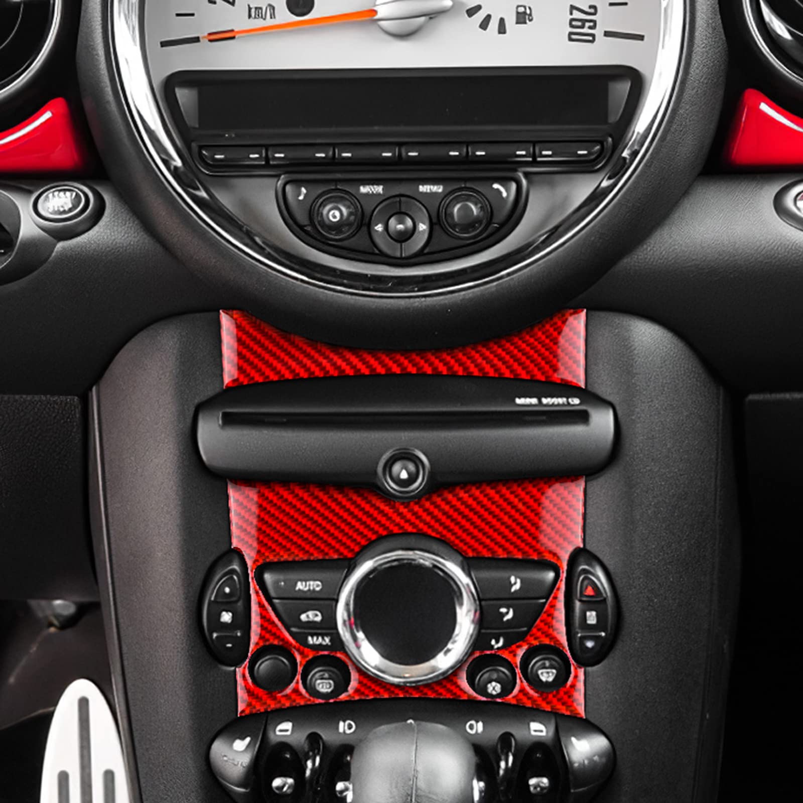 Copertura Antenna A Pinna Di Squalo In Fibra Di Carbonio Per Mini Cooper F60 Countryman F54 Clubman, Rossa