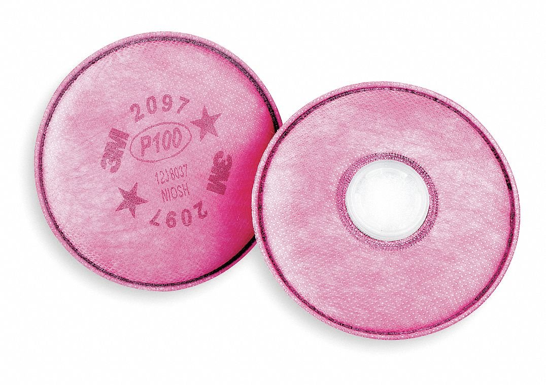3M Particulate Filter 2097/07184(AAD), P100 Respiratory Protection