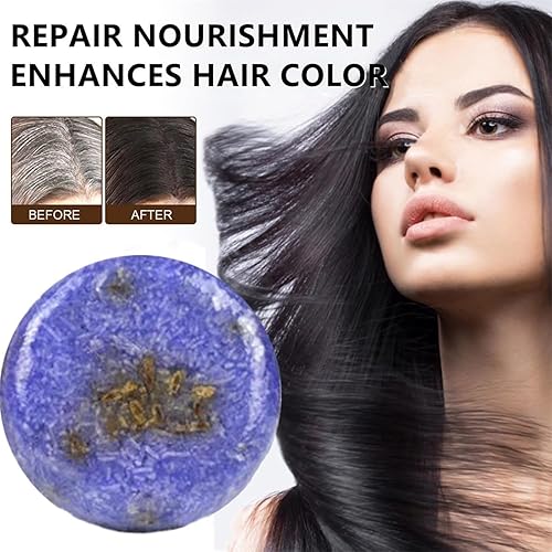 Miniatura 2 de WESUN Barra de champú para cabello gris, barra de champú de lluvia morada para cabello gris, barra de champú natural para cabello delgado, barras de