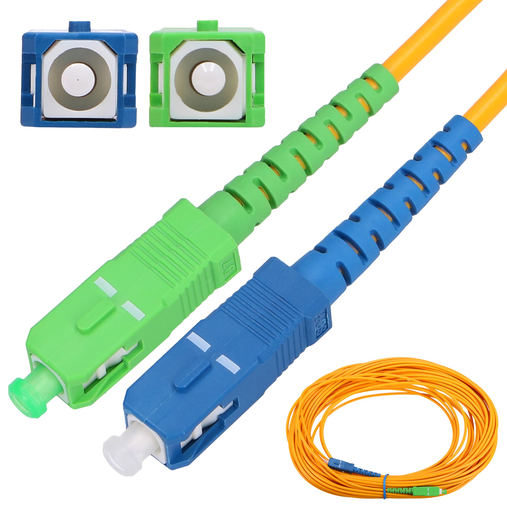 EXTRALINK Câble Fibre Optique Rallonge 10m SC/APC à SC/UPC FTTH Monomode