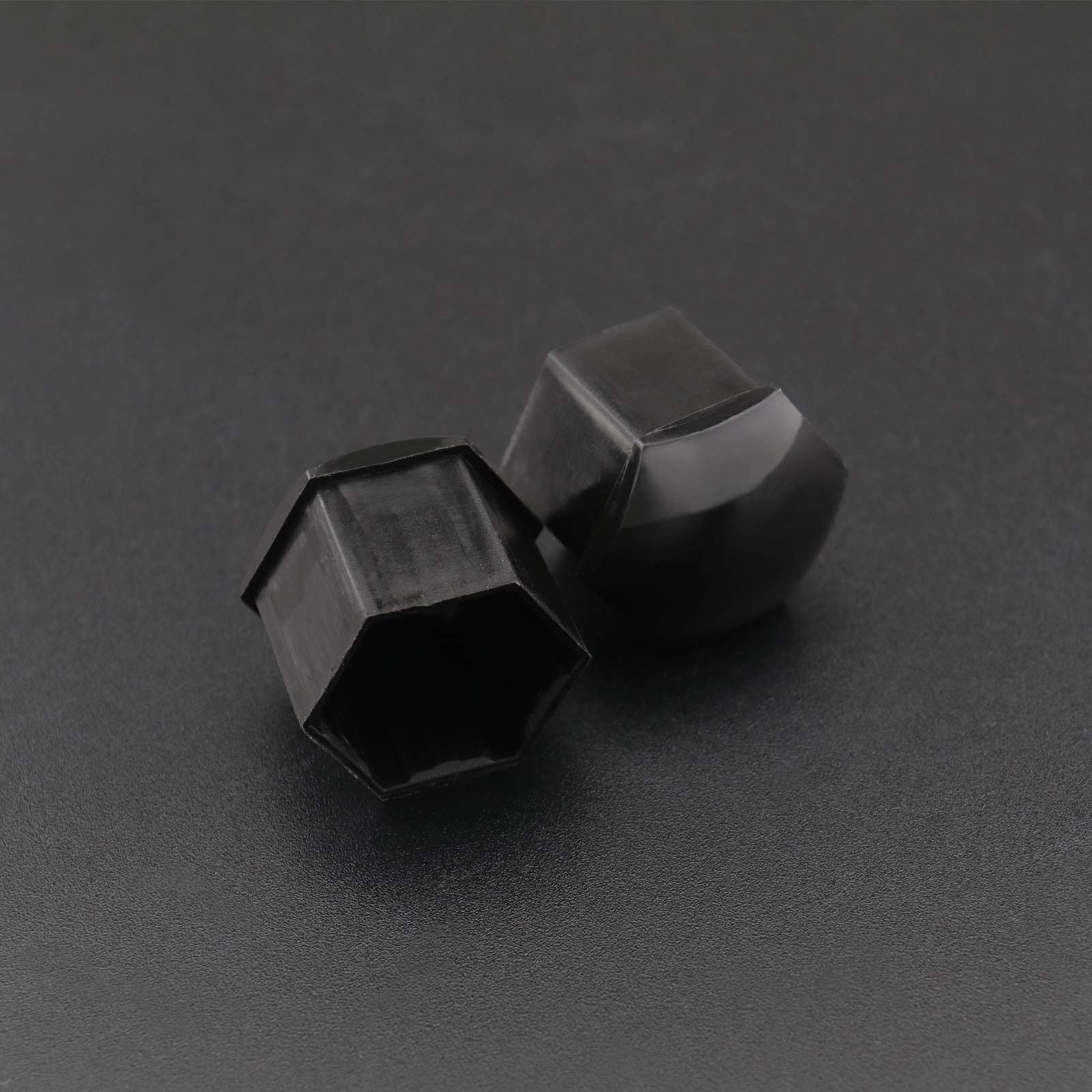20 Pz Nero Dado Ruota Caps Bullone Mozzo Coperture 21mm Protezioni Esagonali con Strumento di Rimozione Compatibile con Range Rover Evoque Ducato