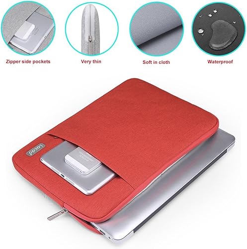 Miniatura 9 de Funda Lacdo de 11 a 15in con tela impermeable para Macbook Air Pro Gris