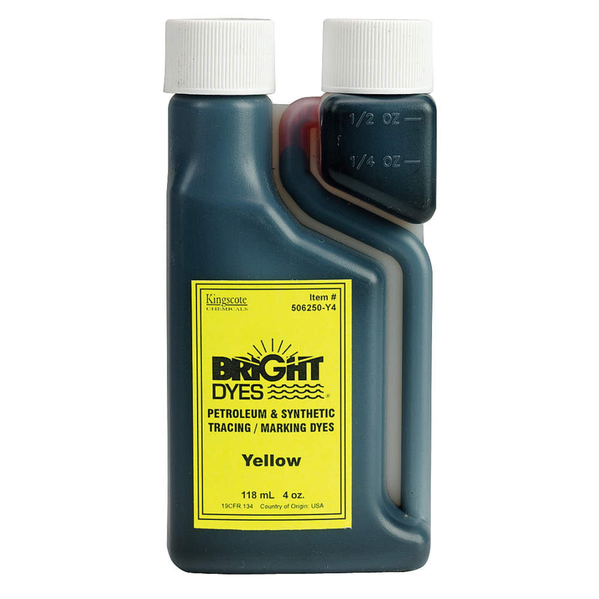 Color Coding Dye, Yellow, 4 oz.