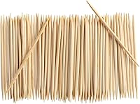 GUSTO Bamboo Toothpicks 2000 Count - Double-Pointed Splinter-Resistant Wooden Picks for Teeth Cleaning, Appetizers & Parties