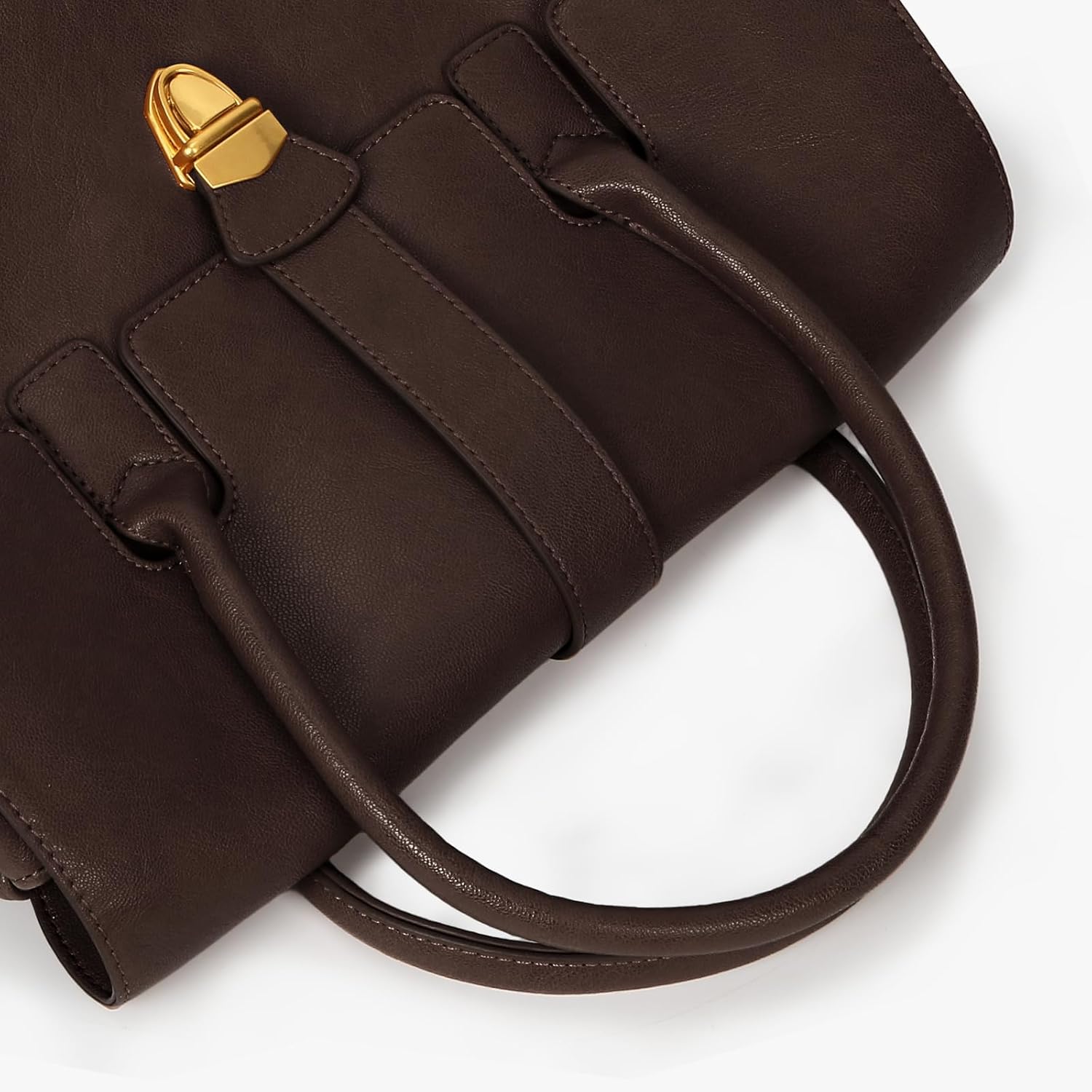 Leather Tote Bags for Women Large Work Hangbag Vintage Luxury Designer Handbag Top Handle Bag 2025 - Image 4