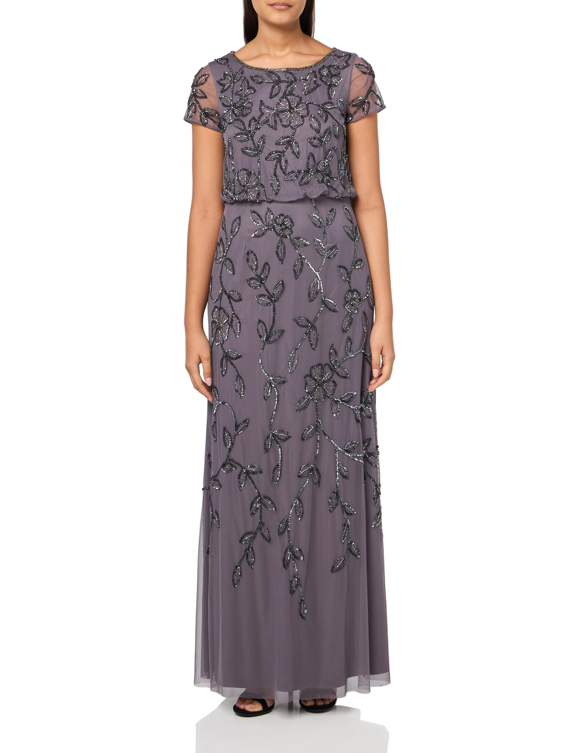 Adrianna Papell Embellished Mikado Gown