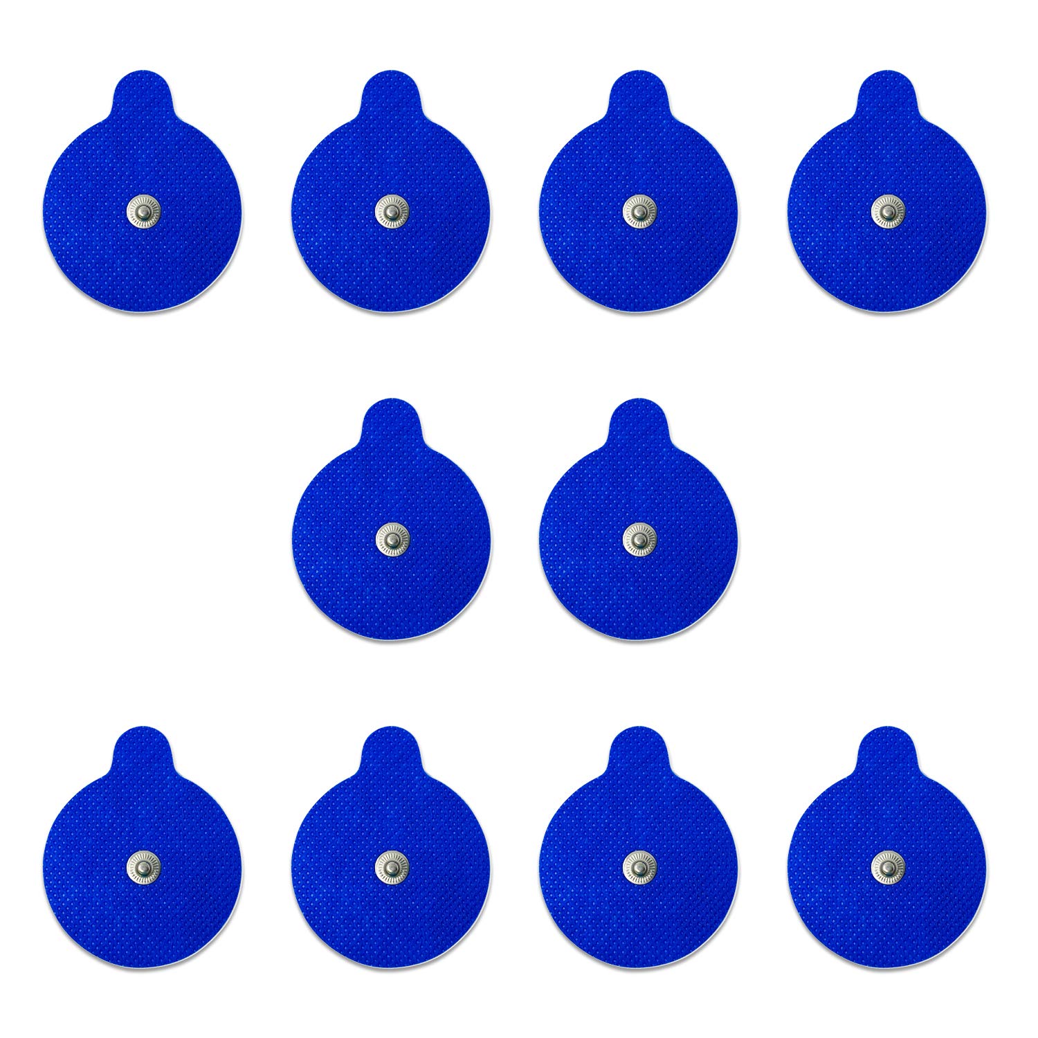 Discount TENS - HiDow Compatible Replacement TENS Electrodes, Premium Quality 2" Round Electrode Pads for Hi-Dow Units, 5 Pair of Snap TENS Unit Electrodes (10 TENS Unit Pads)