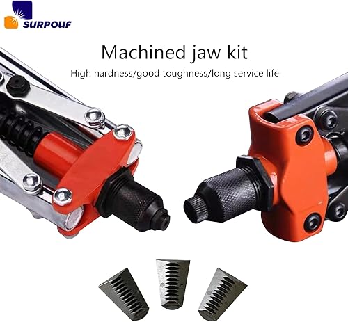 Miniatura 3 de 30-55-0035 Kit de mordazas mecanizadas (paquete de 3) se adapta a piezas de repuesto de herramientas de remache Milwaukee