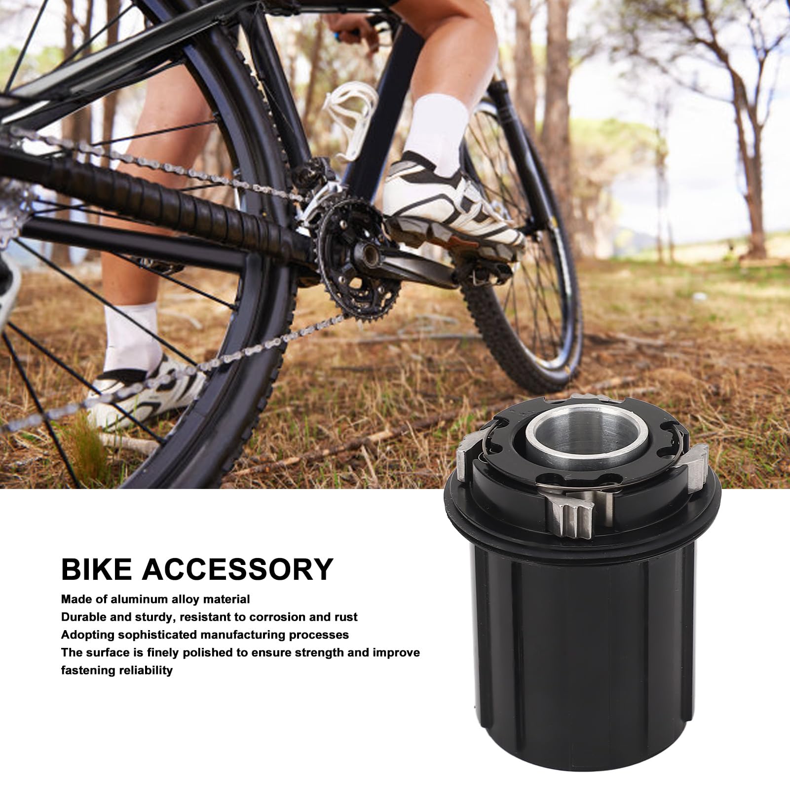 Corpo Ruota Libera Bici HERCHR A 11 Velocità – Perno Passante 15 Mm, 2 Cuscinetti, 108 Scatti, In Alluminio