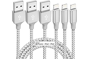 3-Pack 10ft MFi Certified Lightning to USB Cables: The Ultimate Charging Solution...