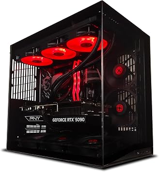 XOTICPC O11D Mini Epic Gaming Desktop, AMD Ryzen 7 9800X3D 4.7GHz 5.2GHz Turbo, RTX 5090 32GB, 2TB NVMe SSD, 32GB DDR5 RAM, 1000W Gold PSU, Windows 11 Home