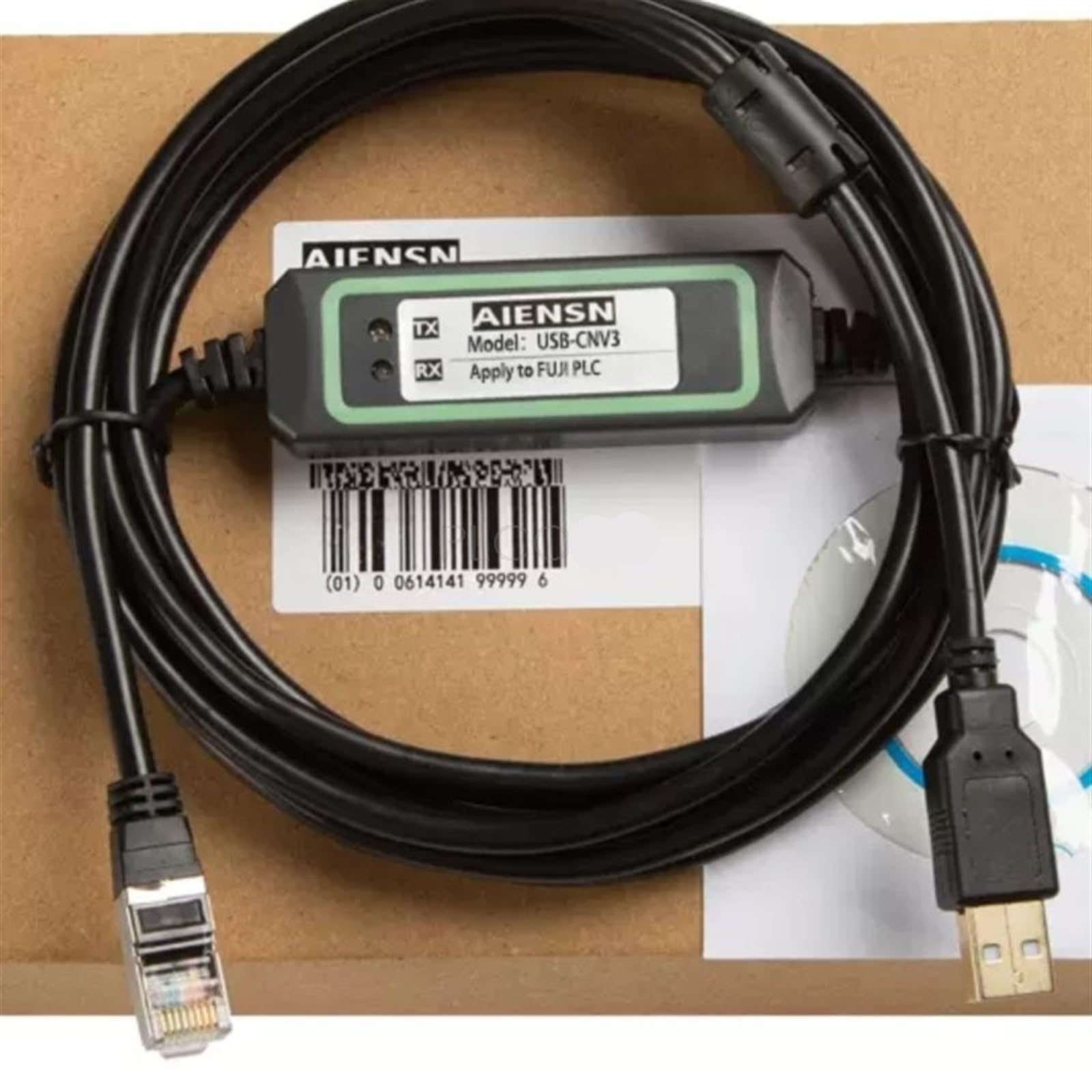 Cable USB-CNV3 FTDI isolated interface para programación de PLC win7/8 4