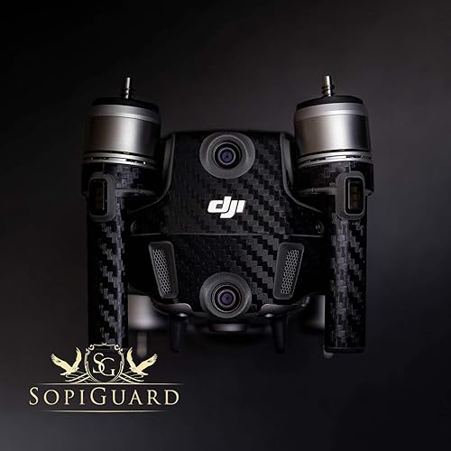 Miniatura 5 de SopiGuard 3M - Vinilo de fibra de carbono negro para DJI Mavic 2 ProZoom