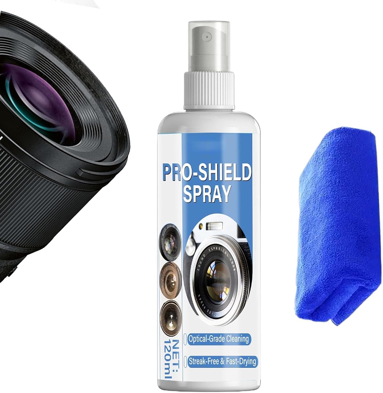 Camera Lens Cleaner 120ML Fingerprint and Dust Remover Spray