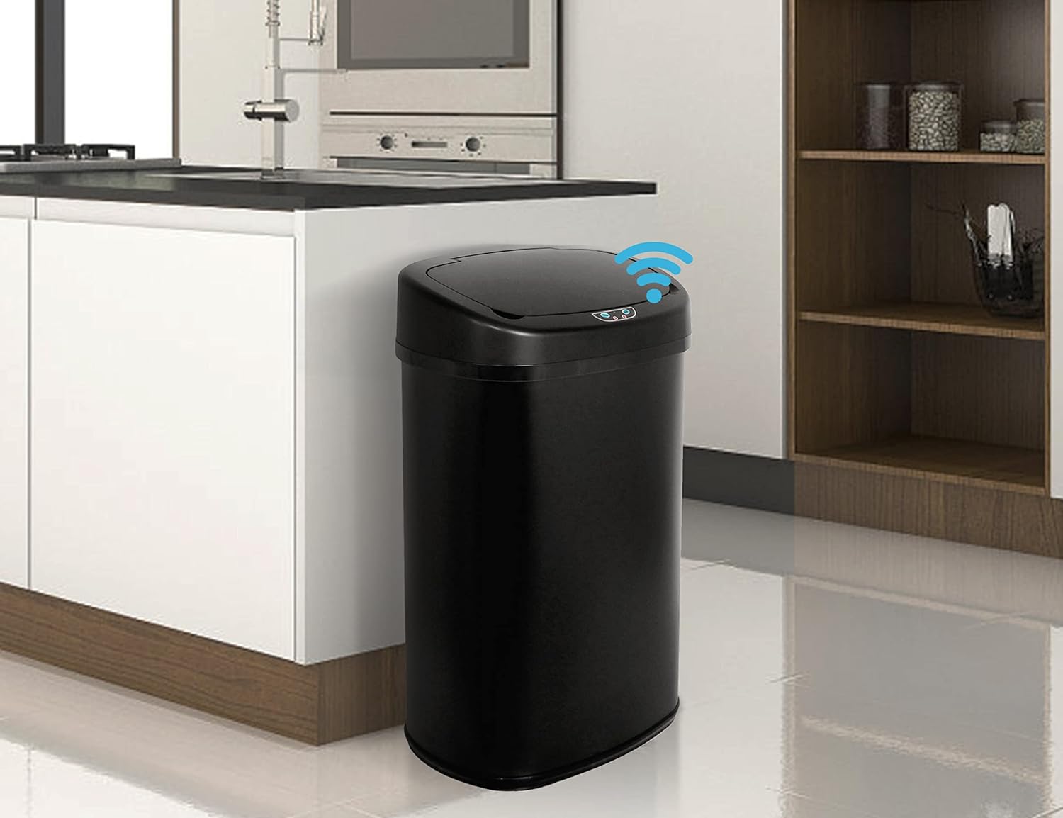 13 Gallon Trash Can Kitchen Trash Can, Motion Sensor Trash