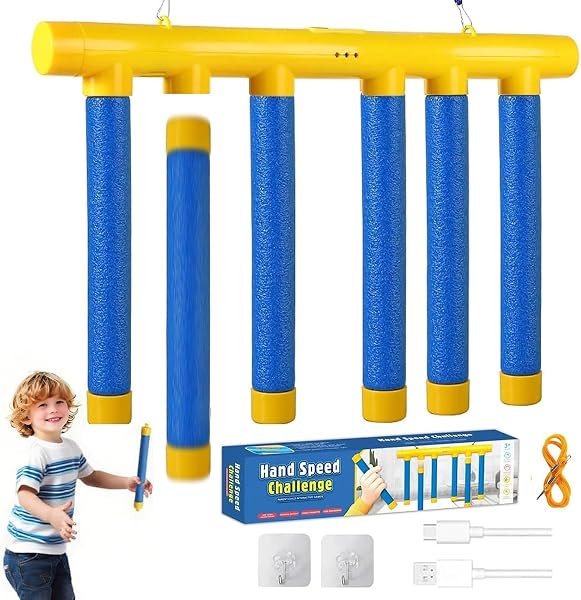 Guopai Juego de Atrapar Palos con 3 Velocidades – Juguete de Entrenamiento de Reacción y Coordinación Mano-Ojo para Niños y Adultos, Ideal para Juegos Interactivos en Casa o al Aire Libre - 1
