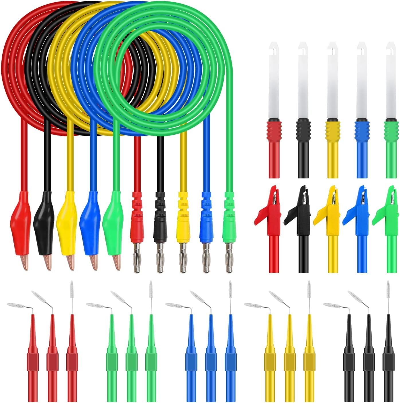 Multimeter Test Leads Kit 114PCS Multimeter Leads Kit Multi Function Electrical Back Probe Kit Efficient Automotive Circuit Test Leads Kit Relay Wire Terminal Test Diagnostic Tool with Wire Breaker — Amazon image 11