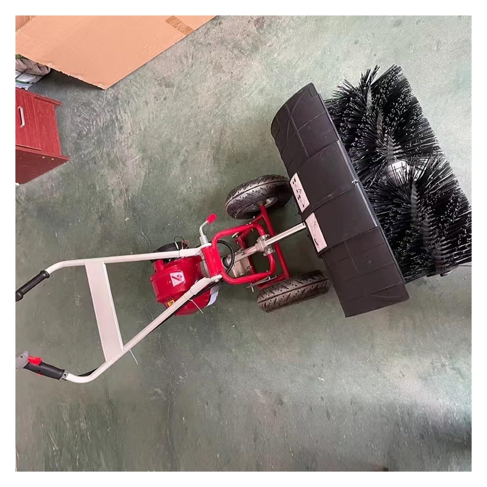 Máquina Barredora De Césped Artificial Tractor Barrido Empuje Manual Limpieza Potente