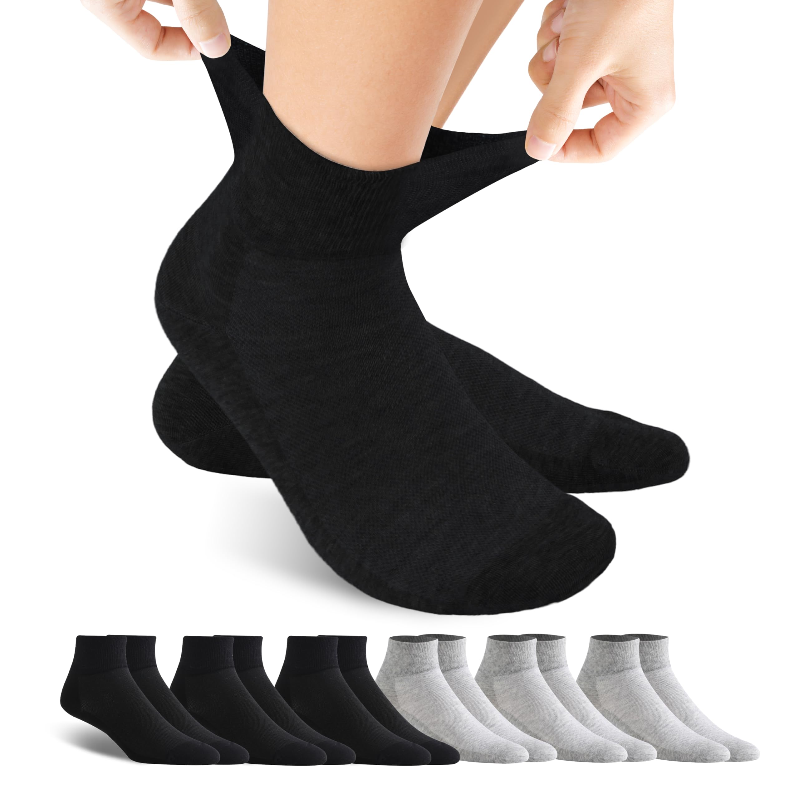 Forcool Non Binding Loose Top Seamless Ankle Socks