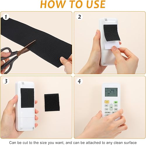 Miniatura 3 de Cinta de gancho y bucle, cinta de velcro de doble cara con tira adhesiva de cierre trasero, rollo de gancho de doble cara, parche de nailon adhesivo
