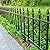 Thealyn Metal Decorative Garden Fence 22" Wide x 18" High (5 Panels, Total Length 9.17 feet), Metal Border Folding Fence, Landscape Fencing for Flower Bed, Yard, Animal Barrier