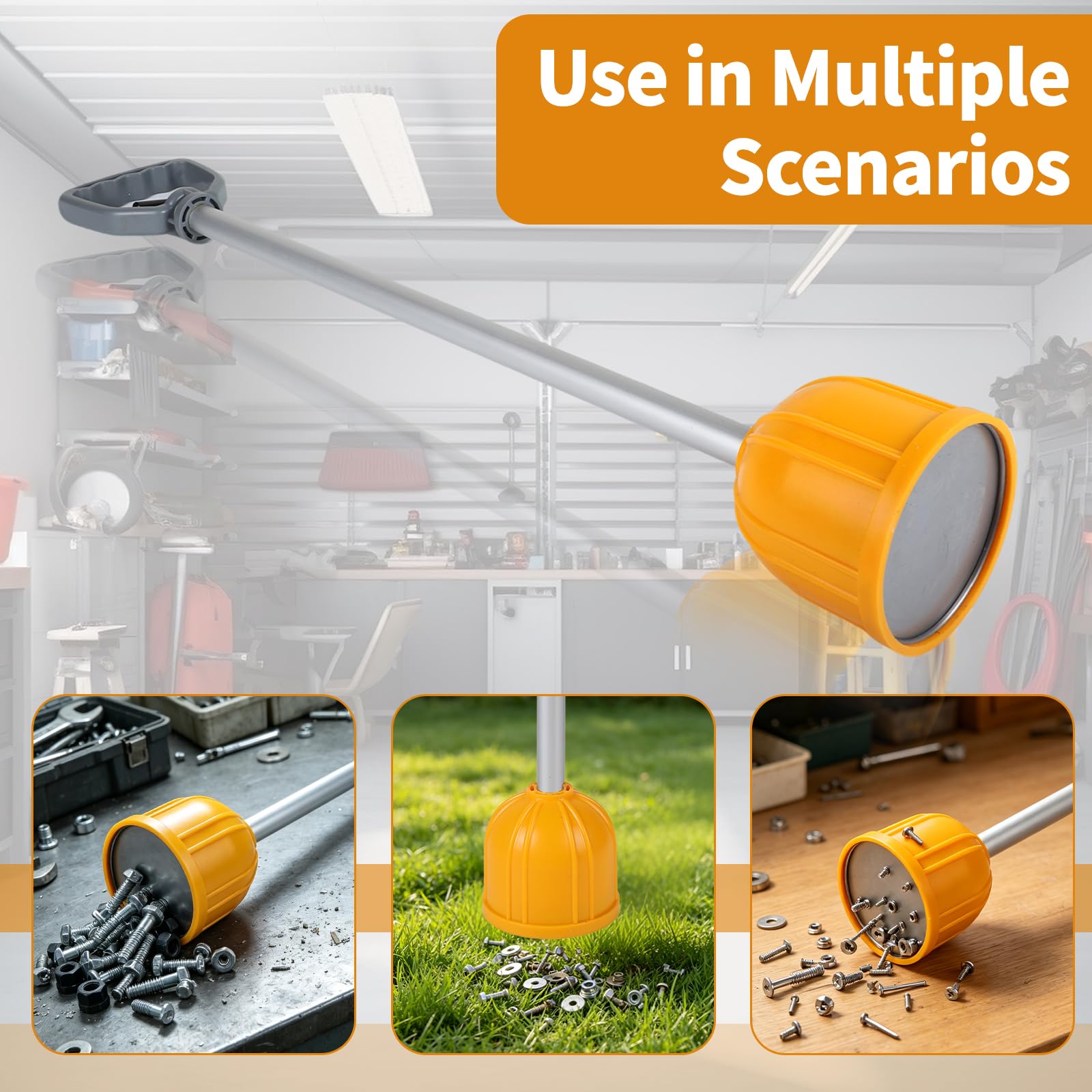 DBREAKS Forte Sollevatore Magnetico per Parti Sfuse con Manico da 62,6 cm