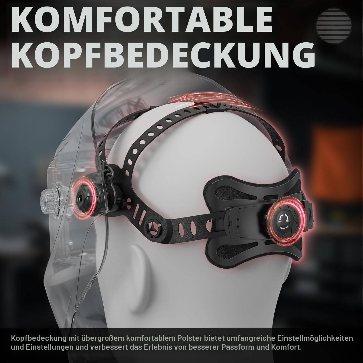 YESWELDER Schweißhelm Wahre Farbe Solarbetriebene Schweißmaske Automatischer Verdunkelung Blaulichtblockierung Breiter Schatten 4/9-13 Schweißhelm für TIG MIG ARC