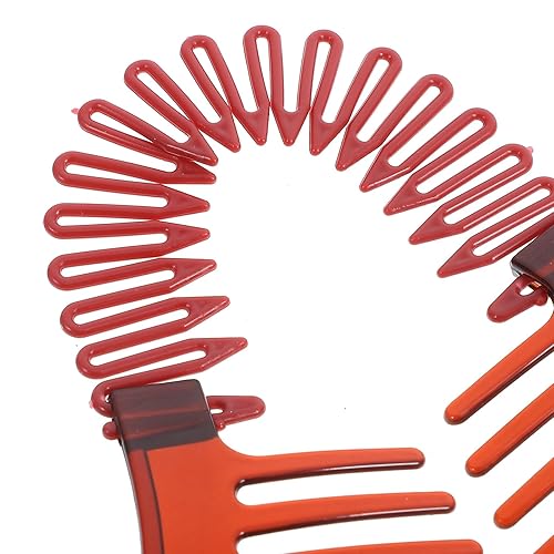 Miniatura 4 de Mikinona 4 horquillas deslizantes para coleta de pez accesorios de plástico francés flexible para mujer pliegue negro para fiestas dos coletas de