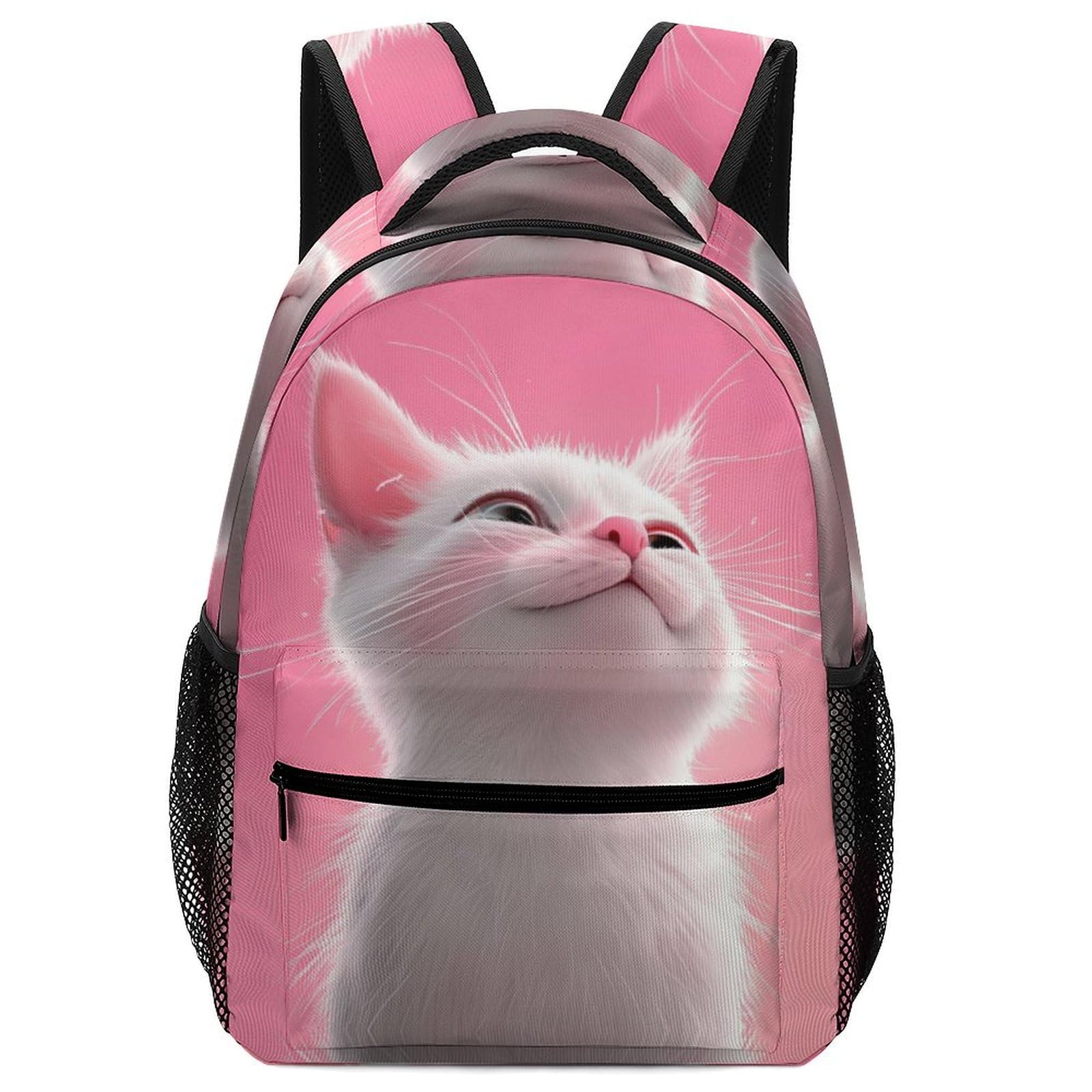 VesFy Lindo Gato Mochilas De Viaje Animal Morral Cómoda Y Versátil Mochila Colegio Para Colegio Viaje Cámping Para Niños Y Niñas One Size