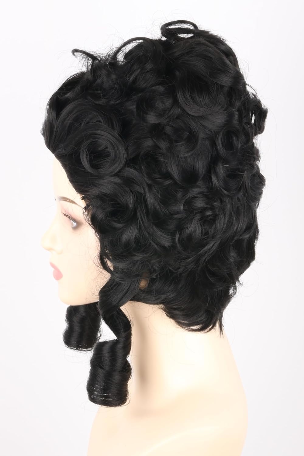 Colonial Wigs for Women Black Victorian Court Vintage Wig Baroque Fluffy Beehive Wigs Halloween Costume Party Dress Wig - Image 3