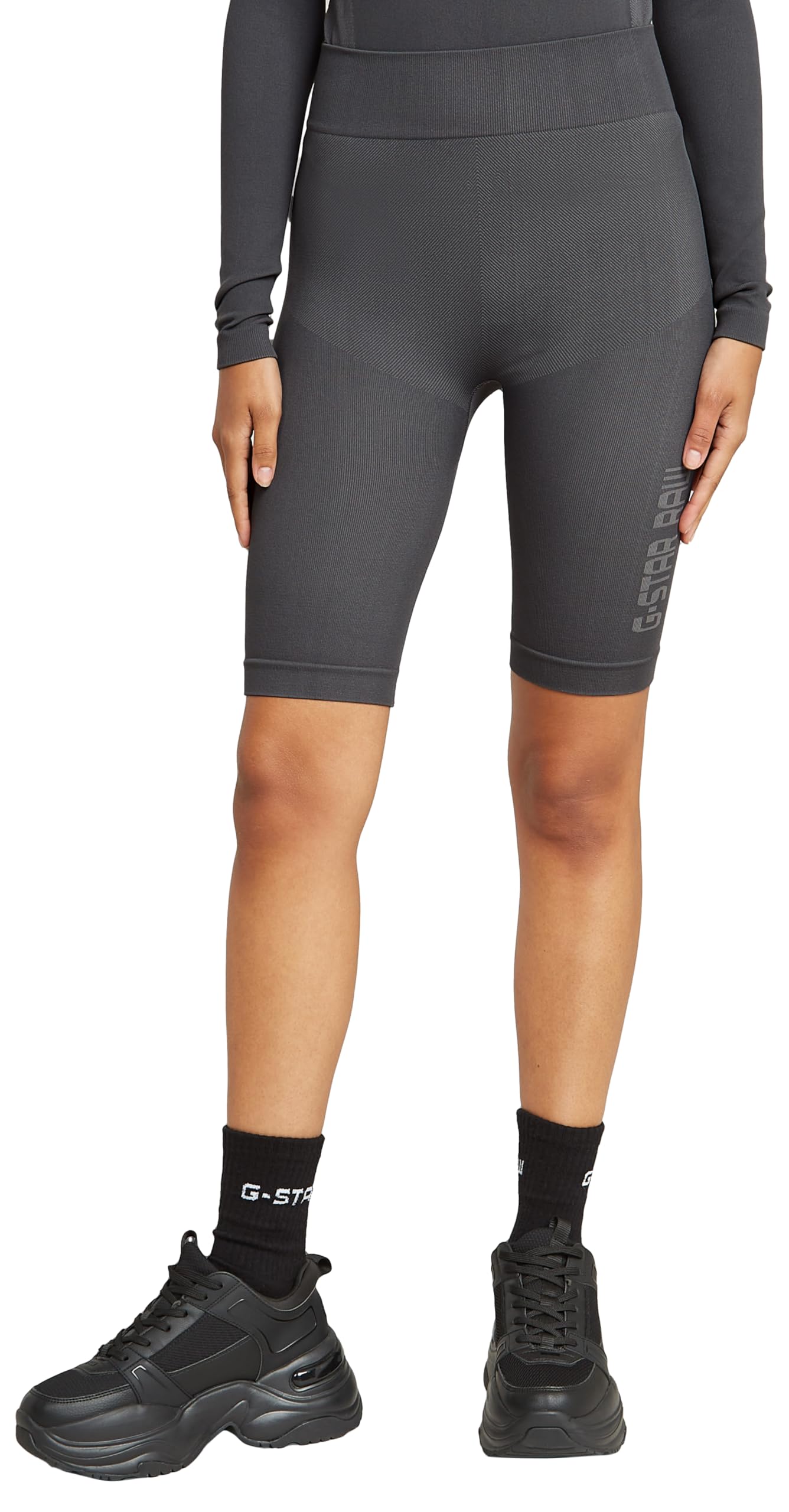 G-Star Women's Seamless Shorts, Grey (grey asphalt D26340-D989-G277), M