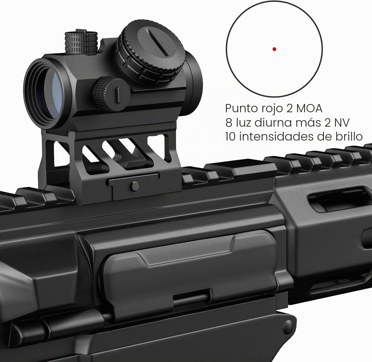 Feyachi V30 2MOA Mira de Punto Rojo, Airsoft Punto Rojo Sólo para Actividades Deportivas