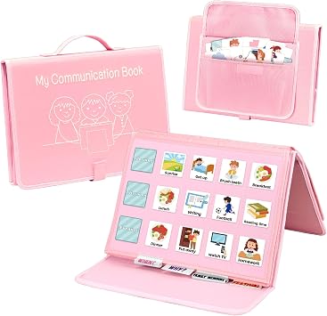 PECS Communication Book for Autism & Nonverbal Kids - Visual Behavior Aid with 217 Picture Cards, Speech Therapy Toys for Toddlers, Special Education Learning Materials for Home & School