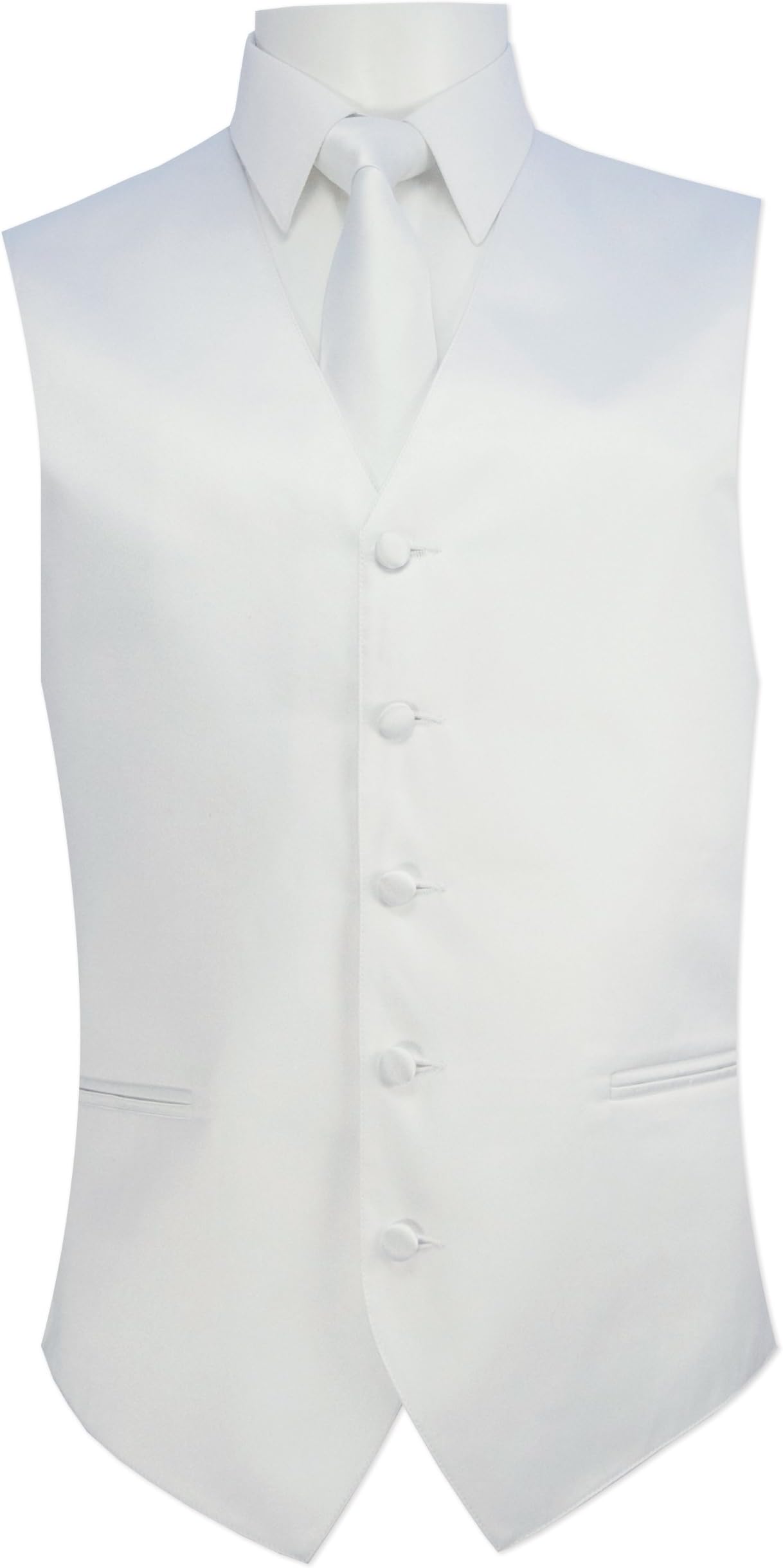 Satin Color Vests with Tie