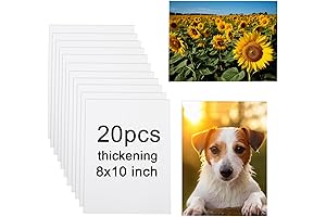 Pack of 20 Metal Photo Blanks for Dye Sublimation Printing - 8"...