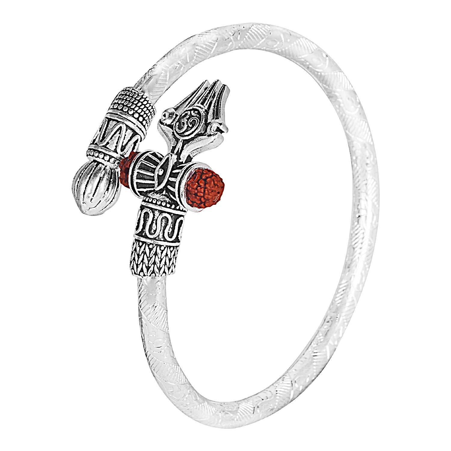 See full amazon price history chart for Shining Jewel - By Shivansh Mens Oxidized Silver Plated Healing and Powerful Rudraksha Damru Trishul Shiva Adjustable Kada Bracelet (SJ_3300) Shining Jewel - By Shivansh Mens Oxidized Silver Plated Healing and Powerful Rudraksha Damru Trishul Shiva Adjustable Kada Bracelet (SJ_3300) (B08JJ6QF3C) Amazon Price History, Amazon Price Tracker