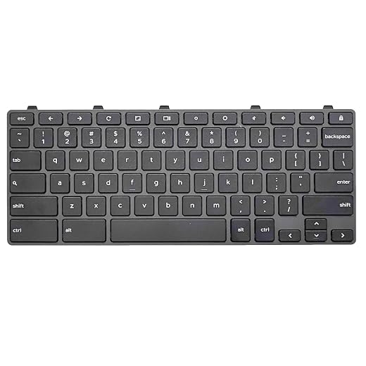 Replacement Keyboard Key for Dell Chromebook 11 3100,Chromebook 11 5190,Dell Chromebook 3100 3110 5190 Keyboard with Lock Key US Layout P/N: TPN-136US001909 AE09U018 NSK-EJ1SW