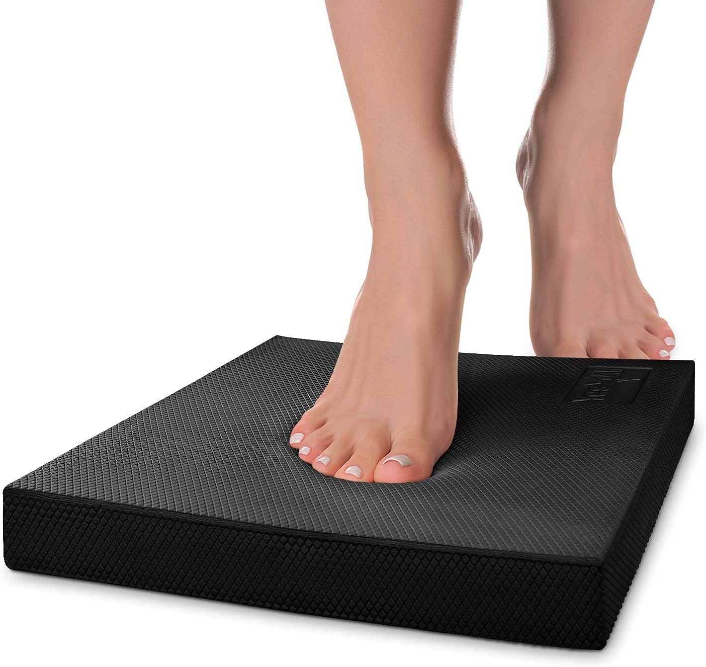 Exotic Mall Balance Pad Foam Large Yoga Mat Trainer for Physical Therapy Stability Workout Knee and Ankle Exercise Strength Training Rehab - Chair Cushion for men women (48 * 38cm/1pcs) - Black (B0C9JQT3DG) Amazon Price History, Amazon Price Tracker