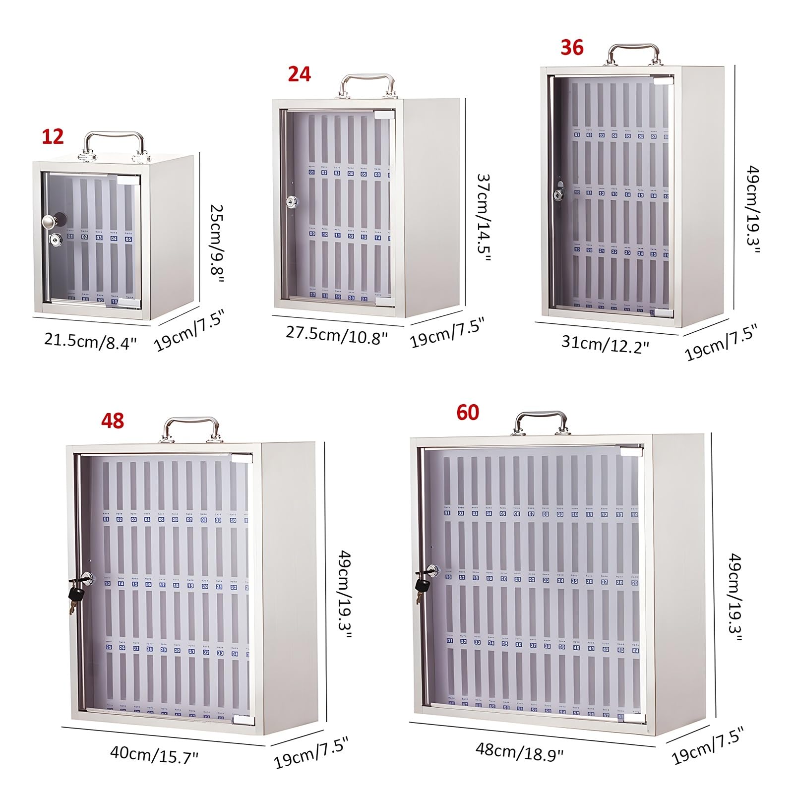 Caja De Seguridad Para Móviles Almacenamiento De Pared 36 Ranuras Metálicas Armario Para Teléfonos Móviles Solución De Almacenamiento Ideal Para El Hogar Y La Oficina Diseño Elee Para Un Fác