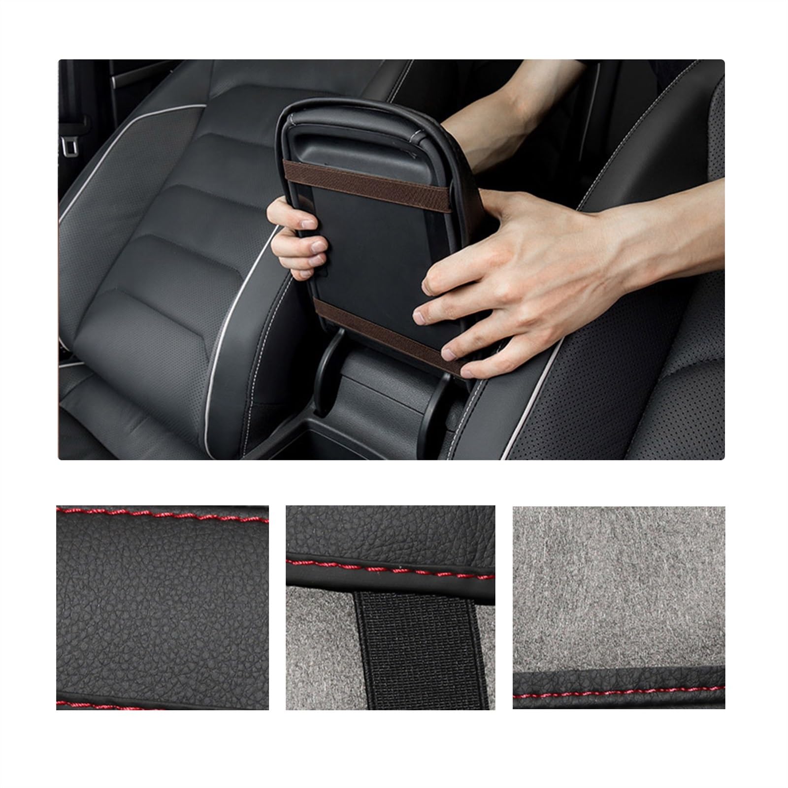 WILSEM Couvercle De Protection De Boîte D'accoudoir De Commande Centrale De Voiture pour VW pour Touran L 2016 2017 2018 2019 2020 Accoudoir