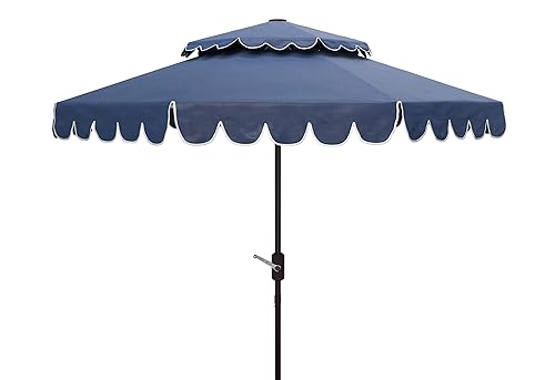 Outdoor Venice 9-Foot Round Double Top Crank UV Protected Umbrella