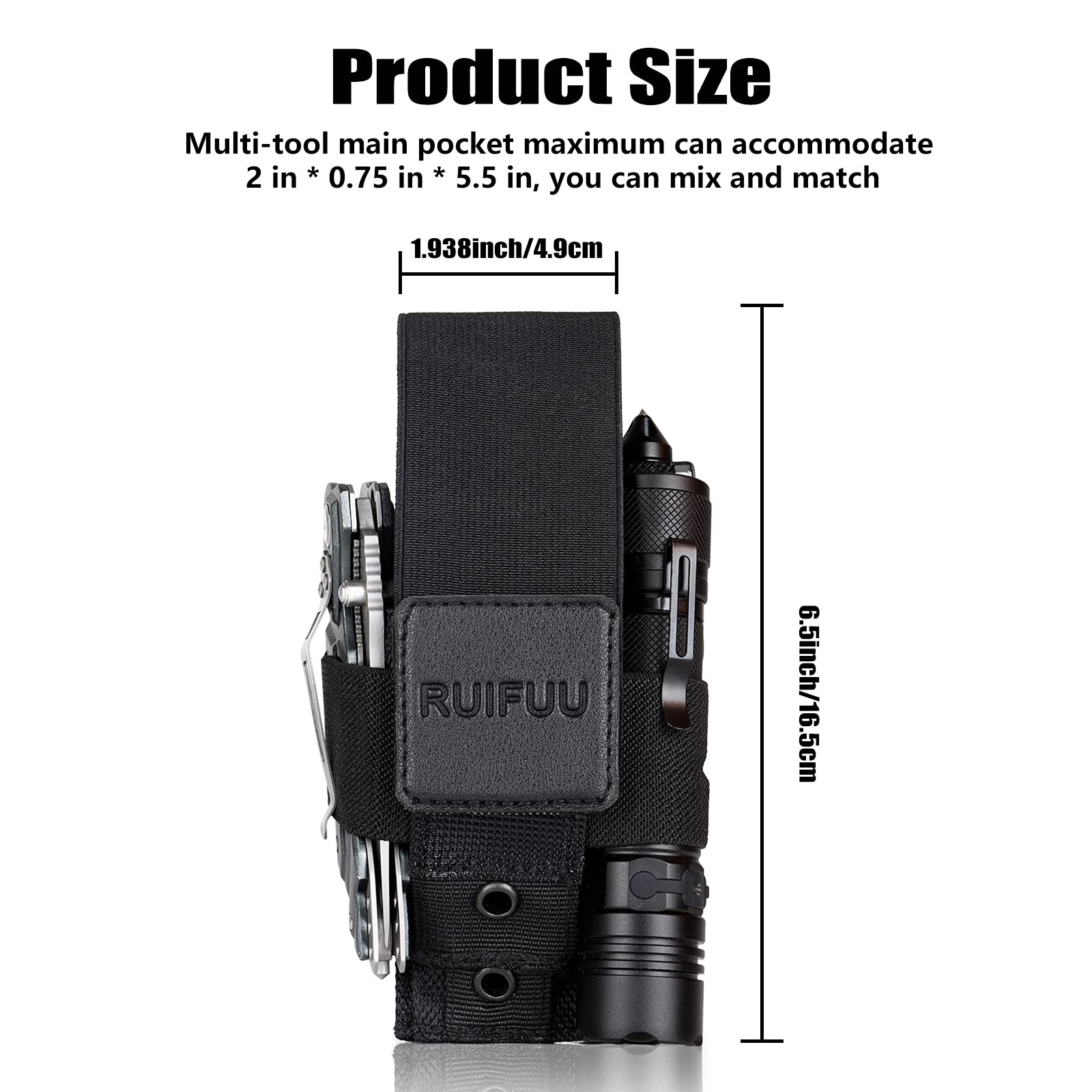 Funda multiherramienta para cinturón, soporte para linterna Molle, soporte universal para herramientas, estuche de transporte táctico para hombre, bolsillo en la cintura de los hombres, carpintero, 2