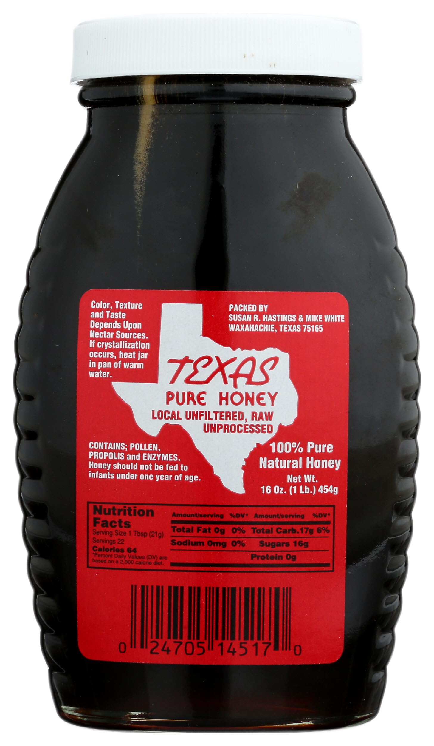 Texas Pure Honey, 16 Fz