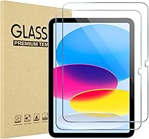 ProCase 2 Pcs Screen Protector for iPad A16 2025 11th Generation 11 Inch/iPad 10th 2022 10.9 InchTempered Glass Film...