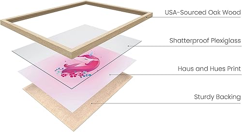 Miniatura 2 de Haus and Hues - Impresiones artísticas de unicornio, juego de 4 arte de pared de unicornio y arte pop, decoración de unicornio y póster para