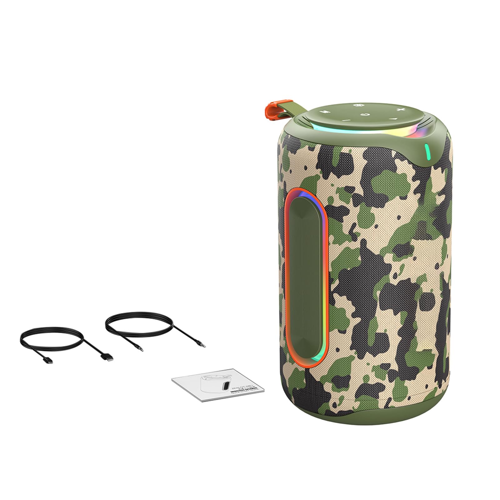 Cassa Bluetooth Wireless 60W Potenza Bass con Luci RGB,