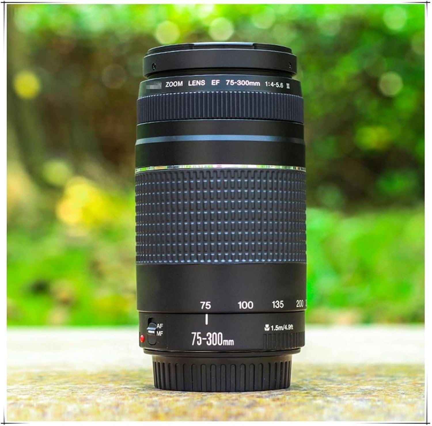 Lens， Compatible for Canon EOS 1300D 650D 60D 70D 80D 6D 5D3 T3i T5i T6 EF 75-300mm F4-5.6 III Telephoto Zoom Lens for DSLR Cameras