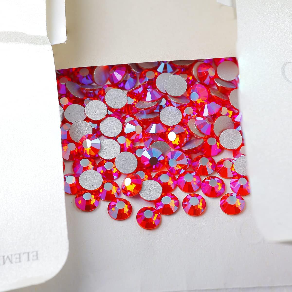 Yantuo Orange Hyacinth AB Crystal Rhinestones Flat Back 5mm,1440 PCS SS20 Non Hotfix Rhinestones,Round Glass Gems Stone for DIY Crafts,Nail Art,Cups, Makeup