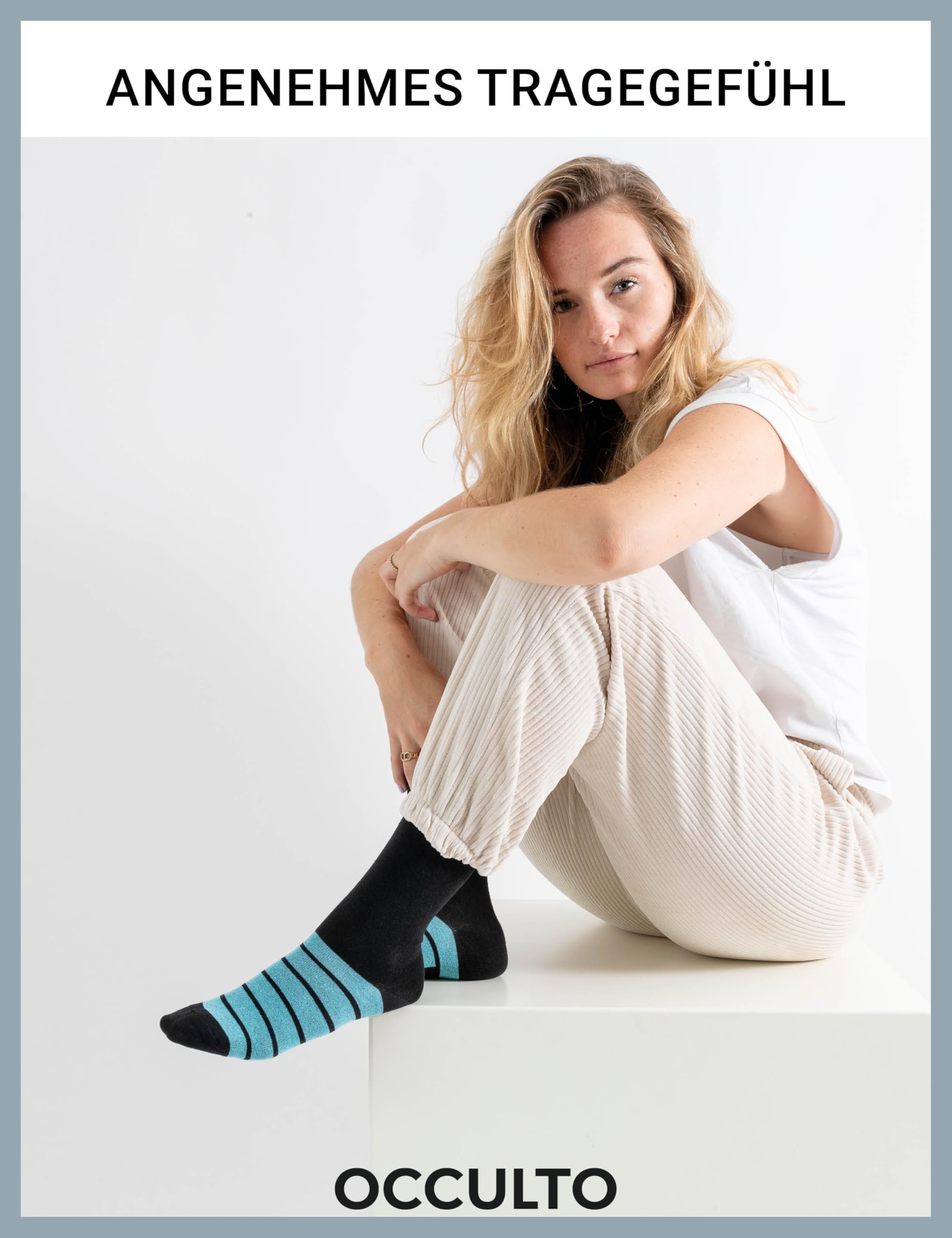 Occulto Damen Farbige Socken 10er Pack (Modell: Laura)